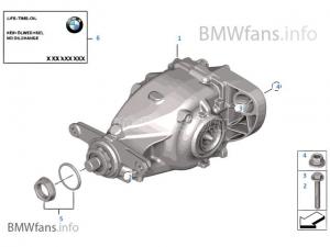 BMW X5, X6 F16 / differenciálmű