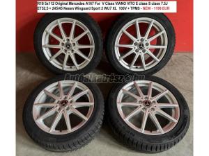 Nexen téli 245/45 R18 100 V TL / Gyári alufelni R18 5x112 Original Mercedes A167 For V Class VIANO VITO E class S class 7.5J ET52,5 + 245/45 18x7,5