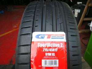 GT Radial SportActive 2 FR XL Új! nyári 215/45 R17 91 W TL 2024